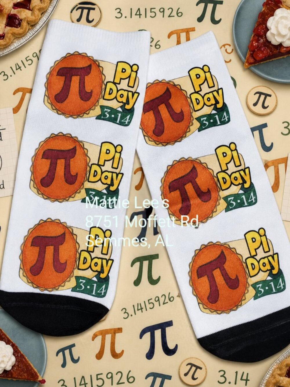 Pi Day Ankle Socks